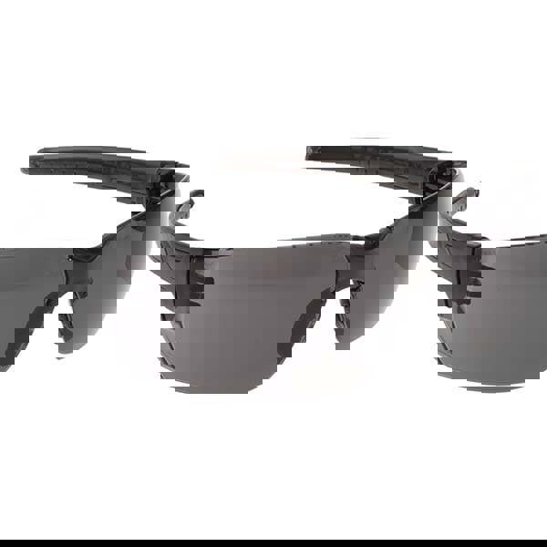 Safety Glass: Anti-Fog, Gray Lenses, Frameless